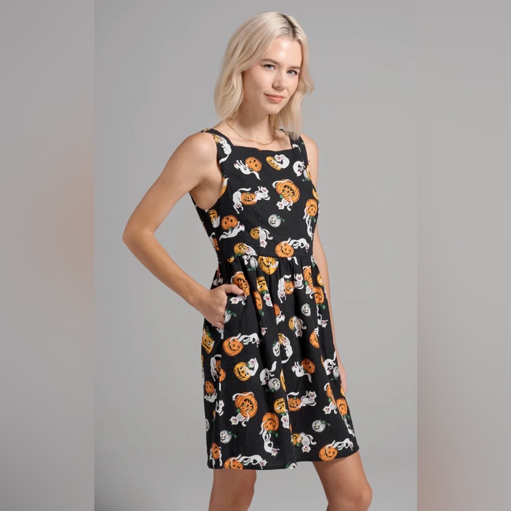 Truth Or Square Fit And Flare Boo Cats Dress